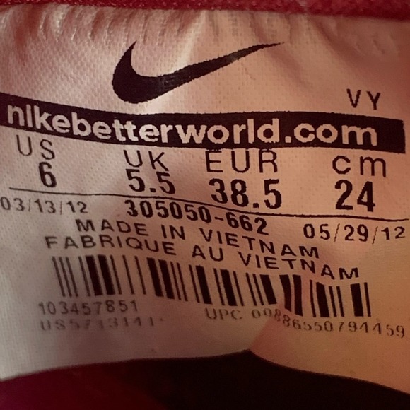 Nike SB Dunk Pro High Red Filbert Shoes 305050-662 Men’s Sz 6 / Women’s Sz 7.5 - Picture 10 of 10